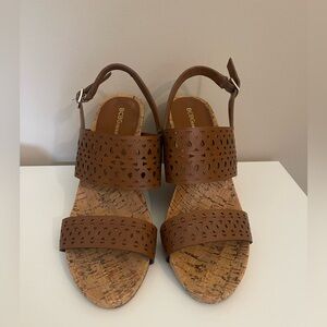 BCBGeneration brown cork wedges